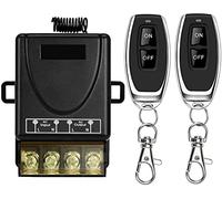 DieseRC 433MHz Interruptor de control remoto inalámbrico Control de radio AC 220V 230V 240V 110V 30A Controlador de relé con 2 transmisores, para bomba de luz, sistemas de seguridad