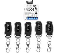 DieseRC 433Mhz Universal DC 12V 1CH Interruptor de control remoto inalámbrico Módulo receptor de relé RF con 5 transmisores, Relé de Contactos sin Potencial