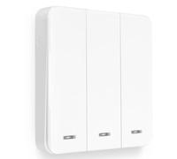 DieseRC - Interruptor de luz inalámbrico, 86 interruptor de seguridad RF para panel de pared, fácil instalación sin cableado