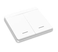 DieseRC Interruptor de luz inalámbrico, interruptor de seguridad RF de panel de pared 86, instalación fácil sin cableado