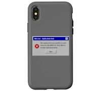 Diet.exe - Funny PC Application Food Error Message Vintage Carcasa para iPhone X/XS