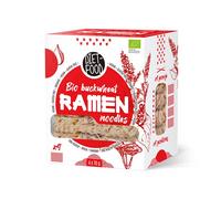 DIET-FOOD Ramen orgánico Trigo sarraceno Vegetariano y vegano Alimentos Sin grasa Sin soja Sin gluten Soluble en agua Fideos dietéticos Bajo contenido calórico 280 g