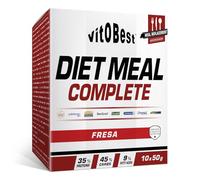 DIET MEAL COMPLETE FRESA 10 sobres x 50g - Suplementos Alimentación y Suplementos Deportivos - Vitobest