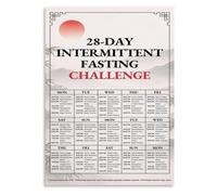 Diet Schedule Poster Intermittent Fasting Twenty Eight Days Wall Decor