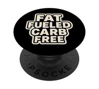 Dieta cetogénica ketogénica sin carbohidratos alimentada con Grasa PopSockets PopGrip Adhesivo