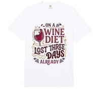 Dieta del Vino perdido Tres días Amante del Vino Ventilador de Vino Comfort Colors Adult Heavyweight T-Shirt