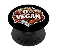 % Dieta Vegana carnívora cetogénica Paleo cetogénica sin carbohidratos PopSockets PopGrip Adhesivo