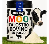 DIETETICA Europea Calostro Bovino en Polvo 90g - 40% IGg inmunoglobulinas- Origen Europa (República Checa) - Suplemento de Alta Pureza - Colostrum Desnatado - calostro bovino para Humanos
