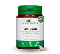 DIETI NATURA 200 Cápsulas Chitosan (Quitosano) - Chitosan Quemador de Grasas Natural - Modera la Ingesta Calórica - Fabricado en un Laboratorio Francés - Garantía sin OGM