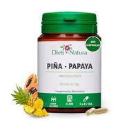 Dieti Natura 200 Cápsulas de Piña - Papaya - Apoyo en el Equilibrio Corporal y Bienestar de la Piel - Complemento para la Zona de Caderas, Muslos y Glúteos - Fabricado en Francia Sin OGM