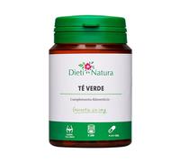 Dieti Natura 200 Cápsulas de Té Verde - Té Verde en Cápsulas Rico en EGCG, Polifenoles, Catequinas y Cafeína - Efecto Diurético - Absorbe Azúcares y Grasas - Fabricado en Francia - Sin OGM