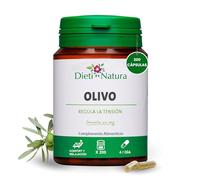 Dieti Natura 200 Cápsulas Olivo - Complemento con Hoja de Olivo y Vitamina B1 - Regula la Tensión y Mejora la Circulación con Efectos Antiinflamatorios, Antioxidantes y Diuréticos - Sin OGM