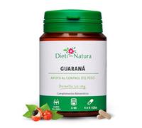 Dieti Natura 60 cápsulas de Guaraná - Extracto de Semillas de Guaraná - Potente Fuente de Cafeína con Propiedades Antifatiga - 400 mg por Cápsula de Guaraná