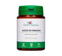 Dieti Natura Aceite de Onagra rico en Vitamina E y Omega 6 - Alivia Síntomas Premenstruales y Menopausia, Dolores Menstruales y Equilibra Hormonas - 200 perlas de 500mg - 2000 mg 9% GLA - Sin OGM