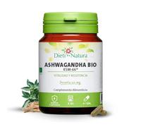 Dieti Natura Ashwagandha - 60 Cápsulas de Extracto Natural de Withania Somnifera - Adaptógeno Natural para Estrés, Energía y Rendimiento - Alta Absorción (60 Cápsulas Bio)
