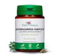 DIETI NATURA Ashwagandha Complex 60 Cápsulas Antiestrés con Ginseng - Ashwagandha KSM66® para Equilibrio Emocional - con Rhodiola, Magnesio y Ginseng para Antifatiga y Vitalidad - para el Estrés