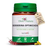 Dieti Natura Berberina Pura 60 Cápsulas Fitosomada Berbevis® 600mg - Suplemento Natural para Adelgazar y Controlar Azúcar en Sangre - Berberina Alta Absorción para Metabolismo y Bienestar