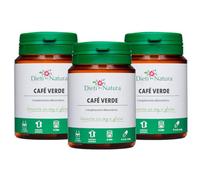 Dieti Natura Café Verde 200 Cápsulas (Pack de 3) - Complemento que Actua contra la Sensación de Hambre - Enriquecido con Guaraná para Combatir el Exceso de peso - Garantía sin OGM