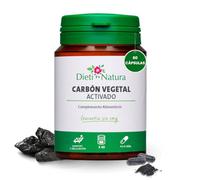Dieti Natura Carbón Vegetal Activado - 60 Cápsulas para Alivio Natural del Malestar Digestivo - Reduce Gases, Toxinas y Flatulencia - Carbon Activado Complemento Natural para Gases e Hinchazon