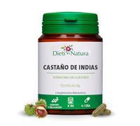 Dieti Natura Castaño de Indias - Alivio Natural para Piernas Cansadas y Pesadas - Mejora la Circulación y la Salud Venosa - Suplemento para Varices, Hinchazón y Retención de Líquidos (60 Cápsulas)