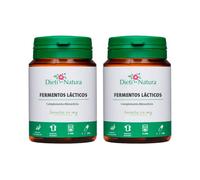 Dieti Natura Fermentos Lácticos 200 Cápsulas (Pack de 2) - Complejo Sinérgico a base de Probióticos y Prebióticos que Favorecen el Sistema Digestivo - Equilibrio de la flora intestinal