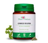 Dieti Natura Ginkgo Biloba 60 Cápsulas - Pastillas Memoria y Concentración - Ginkgo Biloba Natural Cápsulas para la Memoria - Nootropico Natural sin OMG