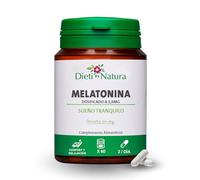 Dieti Natura Melatonina 60 cápsulas - Facilita un Sueño Reparador - Melatonina de Liberación Prolongada para Dormir - Melatonin Forte para el Insomio - Garantía sin OGM