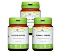 Dieti Natura Pack 3x Aceite de Onagra Perlas - 200 Perlas de Onagra Borraja 1000mg (4 Perlas) - Aceite Onagra Perlas Fabricadas en Francia - Favorece el Cuidado de la Piel - Garantía sin OGM