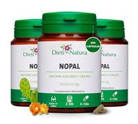 Dieti Natura Pack 3x200 Cápsulas de Nopal - Nopal para Bienestar Digestivo y Control del Apetito -Complemento para Equilibrio Metabólico - Apoya la Pérdida de Peso - para Salud Cardiovascular