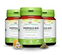 Dieti Natura Própolis BIO 18% Materia Activa - Propóleo Puro Natural para Defensas Inmunitarias Adultos - Propiedades Antibacterianas y Antioxidantes - Producto de Colmena con Certificado (Pack de 3)