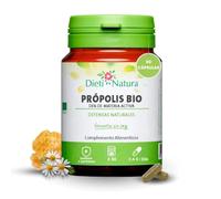 Dieti Natura Própolis BIO 18% Materia Activa - Propóleo Puro Natural para Defensas Inmunitarias - Propiedades Antibacterianas y Antioxidantes - Producto de Colmena con Certificado (60 CÁPSULAS BIO)