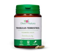 DIETI NATURA Tribulus Terrestris 60 Cápsulas para Libido y Rendimiento Sexual - Tribulus 1800 mg Alta Dosis para Energía y Vitalidad - Planta Adaptógena Sin Dependencia para Hombres y Mujeres Activos