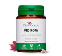 Dieti Natura Vid Roja 200 cápsulas - Vitis Vinifera 1500 mg Dosis Diaria - Circulación Venosa y Piernas Cansadas - Garantía Sin OMG