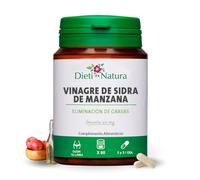 Dieti Natura Vinagre de Sidra de Manzana 60 Cápsulas de Origen Vegetal - Vinagre de Manzana Cápsulas Quemador de Grasas Natural - Ayuda a Mejorar la Digestión - Depurativo Natural