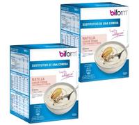 Dietisa Biform Crema Sabor Yogur Cereales Sustitutiva de Comidas - Pack Ahorro 2 x 6 Sobres de 52g - 405 Kcal - Para el Control del Peso