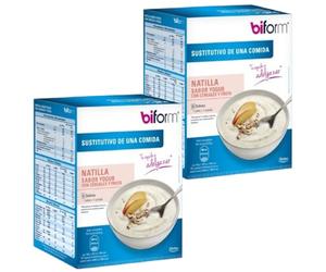 Dietisa Biform Crema Sabor Yogur Cereales Sustitutiva de Comidas - Pack Ahorro 2 x 6 Sobres de 52g - 405 Kcal - Para el Control del Peso
