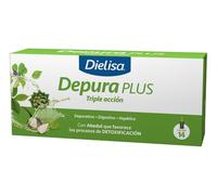 Dietisa Depura Plus - Complemento alimenticio, alcachofa abedul desmodium rábano negro - 14 viales