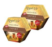 Dietisa Royal-Vit Jalea Real Expert - Pack Ahorro 2 x 20 Viales - Complemento Alimenticio con Ashwagandha y 12 Vitaminas - Sin Azúcar - Para Vitalidad y Energía