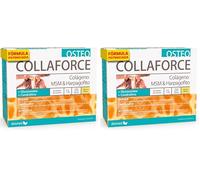 Dietmed | Collaforce Osteo - 20 Sobres | Colágeno, MSM & Harpagofito | Glucosamina y Condroitina | Sabor a limón | 1 al día (Paquete de 2)