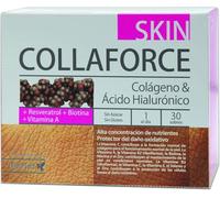 Dietmed | Collaforce Skin - 30 Sobres | Colágeno & Ácido Hialurónico |+ Resveratrol, Biotina y Vitamina A | Sabor a fresa | 1 al día