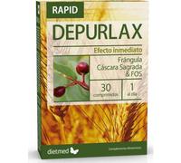 Dietmed – Pastillas Depurlax Rapid con Cáscara Sagrada, Sen, Frángula y FOS – 30 comprimidos