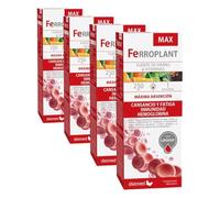 Dietmed | Ferroplant - 250 ml Solución Oral | Concentrado de Frutas, Plantas y Miel | Fuente de Hierro y Vitaminas Extra (Paquete de 4)