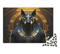 Dieu antiquePuzzles Pour Adultes 52x38cm/1000pcs,Jeux De Défi Style divinité égyptienne
