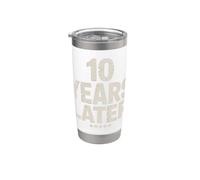 Diez años después, divertida fiesta de cumpleaños de 10 años Vaso térmico de acero inoxidable de doble pared