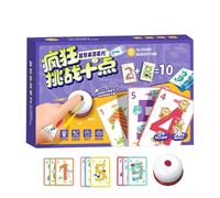 Diez juego de cartas de desafío, juego de cartas de aprendizaje de matemáticas | Matemáticas aprendiendo juegos de mesa de tarjetas flash - Juguetes de estrategia de adición, accesorios para diversión