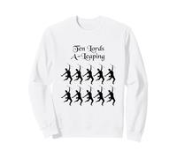 Diez Lords A Leaping Doce Días De Navidad Sudadera