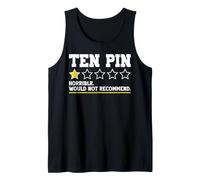Diez Pin Funny Bowling Cita Diseño Hombres Mujeres Diciendo Bowler Camiseta sin Mangas