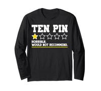 Diez Pin Funny Bowling Cita Diseño Hombres Mujeres Diciendo Bowler Manga Larga