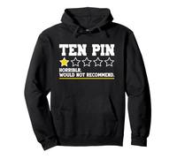 Diez Pin Funny Bowling Cita Diseño Hombres Mujeres Diciendo Bowler Sudadera con Capucha