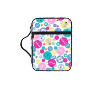 DIEzig Bonita bolsa organizadora de almacenamiento de la Biblia con múltiples bolsillos, versátil bolsa de transporte para libros, tabletas y bolígrafos